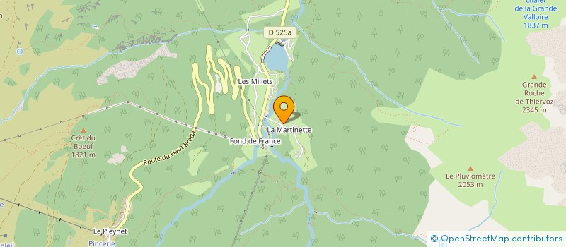 localisation de l'entreprise GITE LA MARTINETTE BELLEDONNE  LE HAUT-BREDA