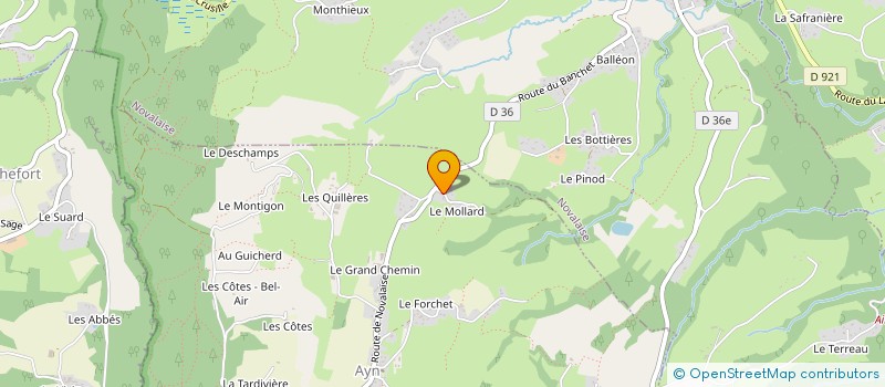 localisation de l'entreprise GITE LA MILONGA  AYN