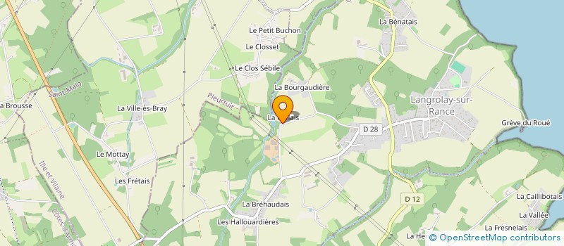 localisation de l'entreprise GITE LA RIFFLAIE  LANGROLAY-SUR-RANCE