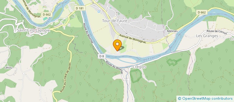 localisation de l'entreprise GITE LA TUILERIE 46  TOUR-DE-FAURE