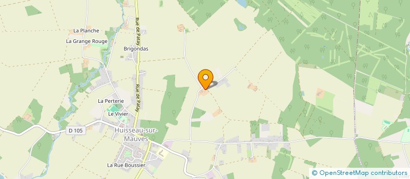 localisation de l'entreprise GITE LE CAS ROUGE à HUISSEAU-SUR-MAUVES