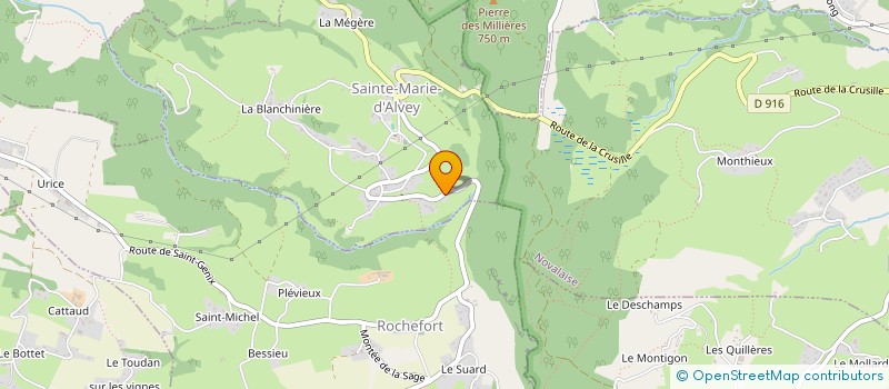 localisation de l'entreprise GITE LE CLOS DE MON PERE  SAINTE-MARIE-D'ALVEY