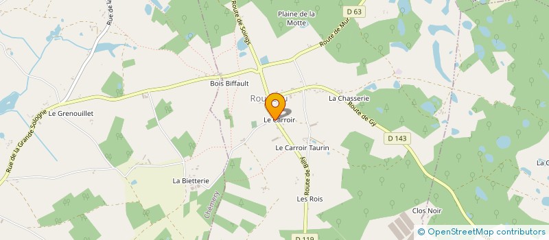 localisation de l'entreprise GITE LES COUCOUS  ROUGEOU