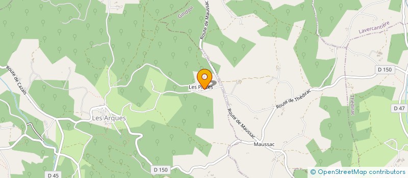 localisation de l'entreprise GITE LES PLACES  LES ARQUES