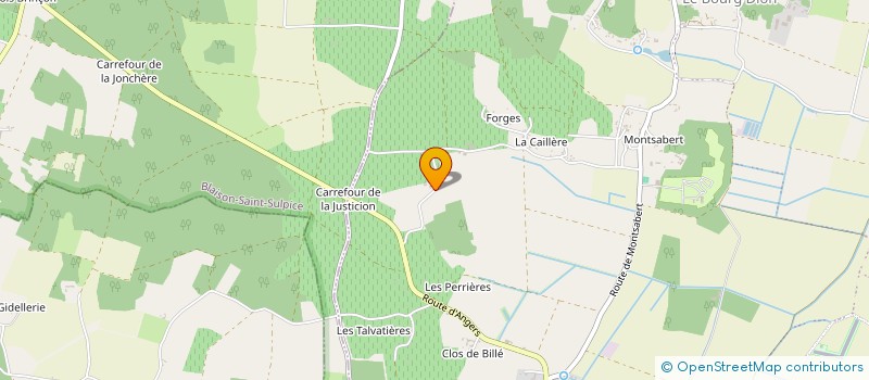 localisation de l'entreprise GITE LES TOUCHES  BRISSAC LOIRE AUBANCE