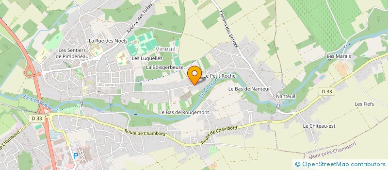 localisation de l'entreprise GITE MARIE COLETTE à VINEUIL
