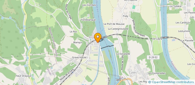 localisation de l'entreprise GITE MAUZACOIS  MAUZAC-ET-GRAND-CASTANG