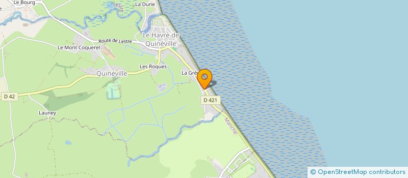 localisation de l'entreprise GITE QUINEVILLE  QUINEVILLE