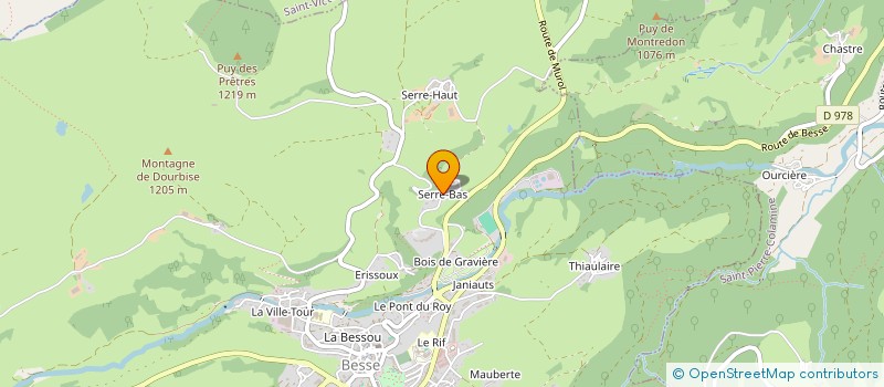 localisation de l'entreprise GITE SB  BESSE ET SAINT ANASTAISE