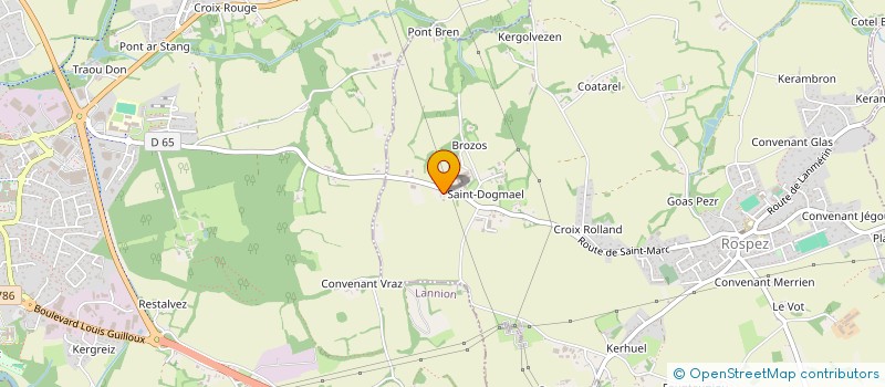 localisation de l'entreprise GITE TY BONHEUR  ROSPEZ