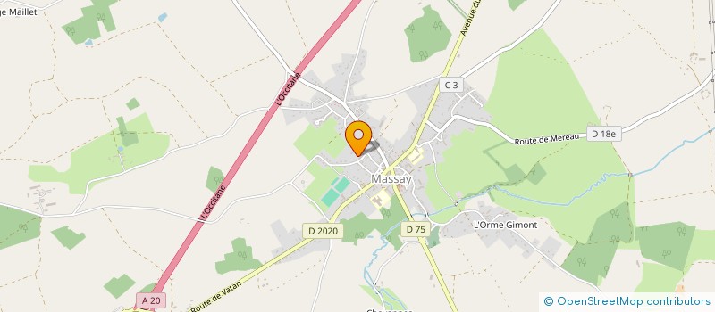 localisation de l'entreprise GITE VASMEN  MASSAY