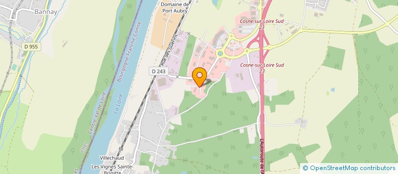 localisation de l'entreprise GITEC SAS à COSNE-COURS-SUR-LOIRE