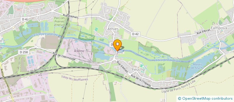 localisation de l'entreprise GITEM  ATHIES