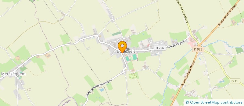 localisation de l'entreprise GITES AU CUR DES FLANDRES  ZEGERSCAPPEL