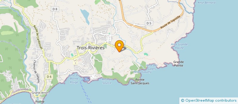 localisation de l'entreprise GITES AU JARDIN CREOLE à TROIS-RIVIERES