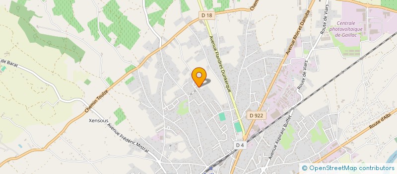 localisation de l'entreprise GITES-AUBERGE DES DIASPORAS  GAILLAC