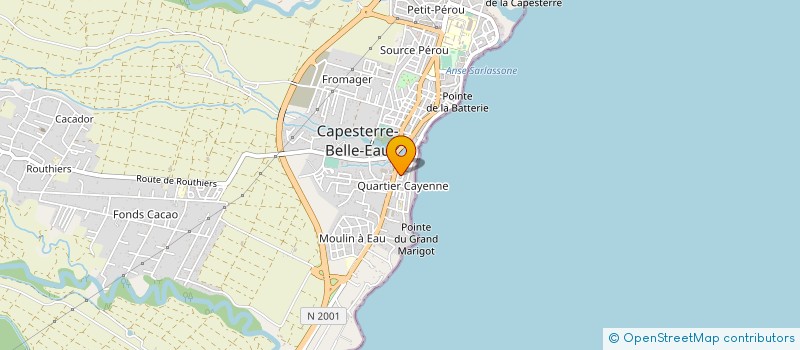 localisation de l'entreprise GITES AUX BELLES EAUX à CAPESTERRE-BELLE-EAU