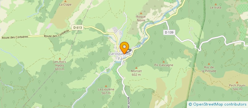 localisation de l'entreprise GITES CASTELNAUT SARL  LAROQUE DE FA