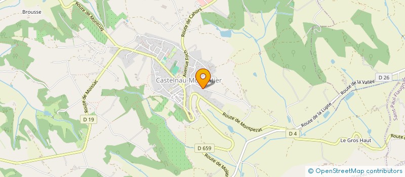 localisation de l'entreprise GITES COCCOLOBA  CASTELNAU-MONTRATIER