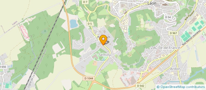 localisation de l'entreprise GITES DE FRANCE  LAON