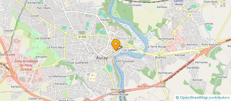 localisation de l'entreprise GITES DE FRANCE - BRETAGNE à AURAY