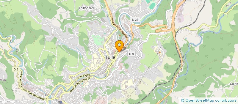 localisation de l'entreprise GITES DE FRANCE CORREZE  BRIVE-LA-GAILLARDE