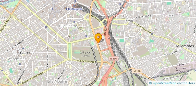localisation de l'entreprise GITES DE FRANCE DU NORD à LILLE