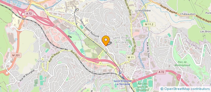 localisation de l'entreprise GITES DE FRANCE LOIRE  SAINT-ETIENNE