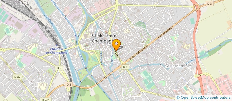 localisation de l'entreprise GITES DE FRANCE MARNE  CHALONS-EN-CHAMPAGNE