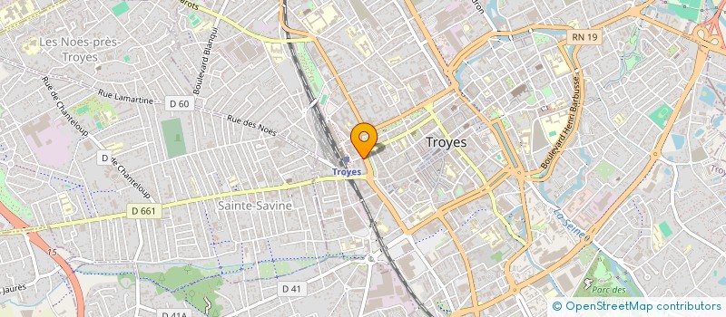 localisation de l'entreprise GITES DE FRANCE TOURISME VERT DE L'AUBE  TROYES