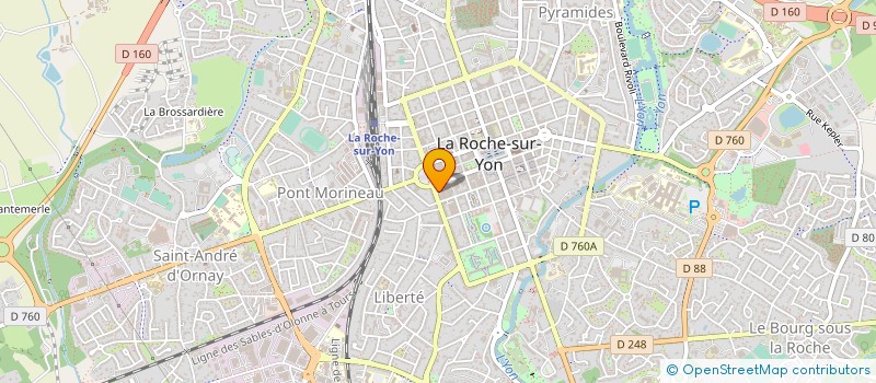 localisation de l'entreprise GITES DE FRANCE VENDEE à LA ROCHE-SUR-YON
