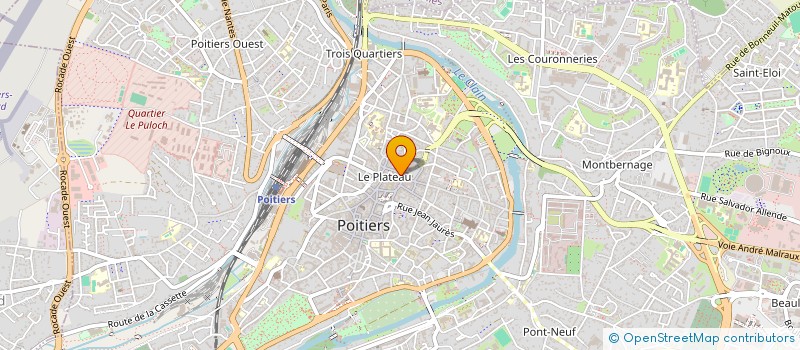 localisation de l'entreprise GITES  DE FRANCE  VIENNE  POITIERS