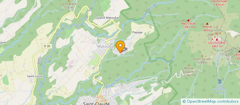 localisation de l'entreprise GITES DE LA COLLINE à SAINT-CLAUDE