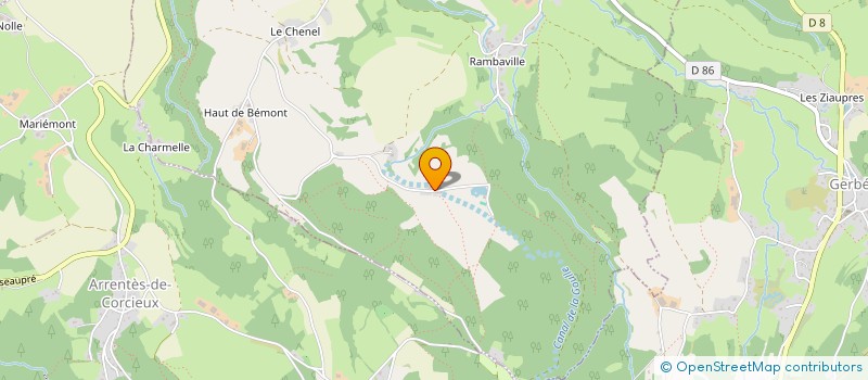 localisation de l'entreprise GITES DE LA FECULERIE  CORCIEUX