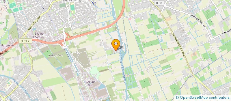 localisation de l'entreprise GITES DE LA LIONNE  ENTRAIGUES-SUR-LA-SORGUE