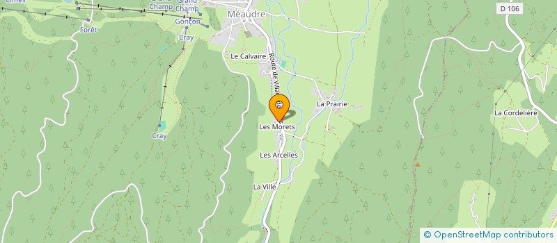 localisation de l'entreprise GITES DE LA PLANTA à AUTRANS-MEAUDRE EN VERCORS