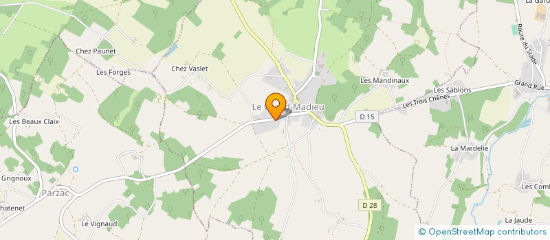 localisation de l'entreprise GITES DE LA SONNETTE à LE GRAND-MADIEU