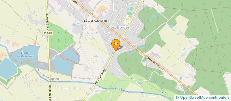 localisation de l'entreprise GITES DE LOIRE à LES BORDES