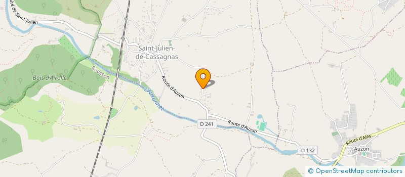 localisation de l'entreprise GITES DE VACANCES, LES CLAUZELS  SAINT-JULIEN-DE-CASSAGNAS