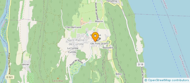 localisation de l'entreprise GITES DU TOUR DU LAC  SAINT-PIERRE-DE-CURTILLE