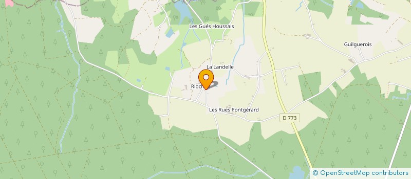 localisation de l'entreprise GITES HENRY RIOCHON  PAIMPONT