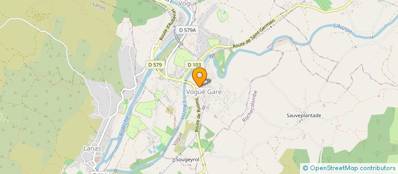 localisation de l'entreprise GITES HOTEL  VOGUE