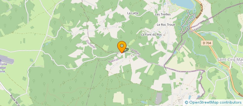 localisation de l'entreprise GITES L'ARBRE DE VIE 24  NABIRAT