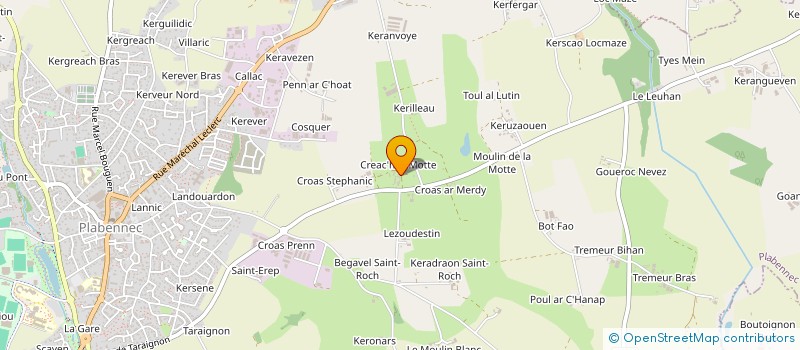 localisation de l'entreprise GITES LAGADEC à PLABENNEC