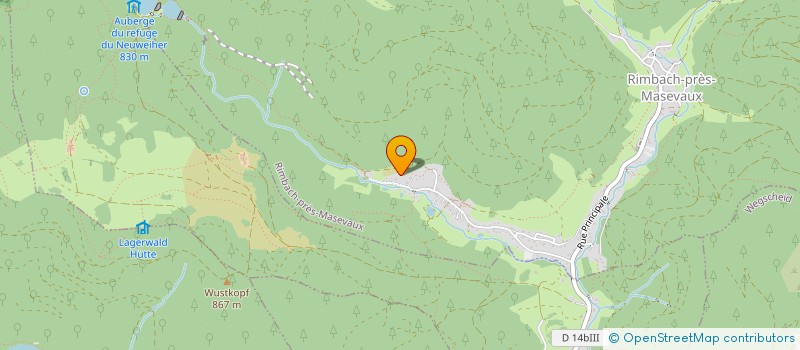 localisation de l'entreprise GITES LES NEUWEIH'AIR  RIMBACH-PRES-MASEVAUX