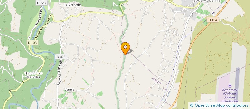 localisation de l'entreprise GITES LES PEUPLIERS  VINEZAC