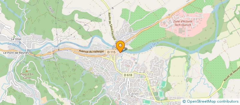 localisation de l'entreprise GITES RURAUX  REYNES