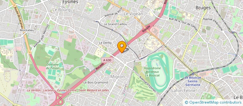localisation de l'entreprise GITES SERVICES LOISIRS TOURISME à EYSINES