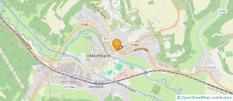 localisation de l'entreprise GITES SOCIAUX DES MARCHES DE BOURGOGNE à MONTBARD