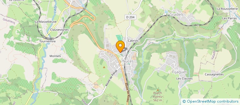 localisation de l'entreprise GITES, TOURISME & PATRIMOINE  SALLES-LA-SOURCE